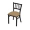 Holland Bar Stool Co 610 Contessa 18" Chair with Black Wrinkle Finish and Canter Sand Seat 61018BW013 - alternate 1